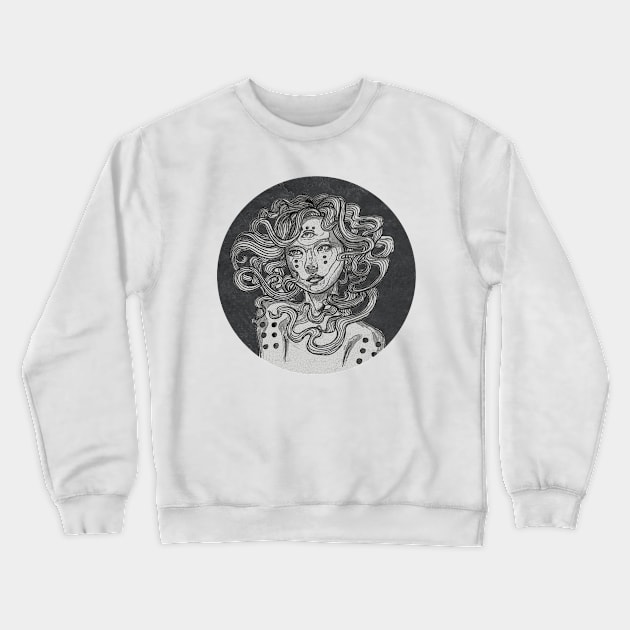 Layla in the wind Crewneck Sweatshirt by Luke Gray